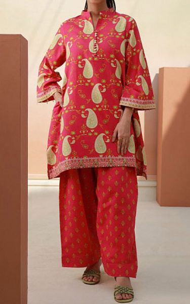 Zellbury Cardinal Khaddar Suit (2 Pcs) | Pakistani Winter Dresses- Image 1