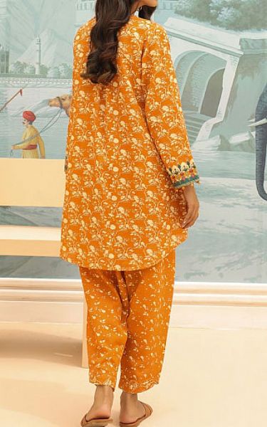 Zellbury Orange Khaddar Suit (2 Pcs) | Pakistani Winter Dresses- Image 2