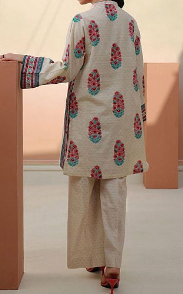 Zellbury Ivory Khaddar Suit (2 Pcs) | Pakistani Winter Dresses- Image 2