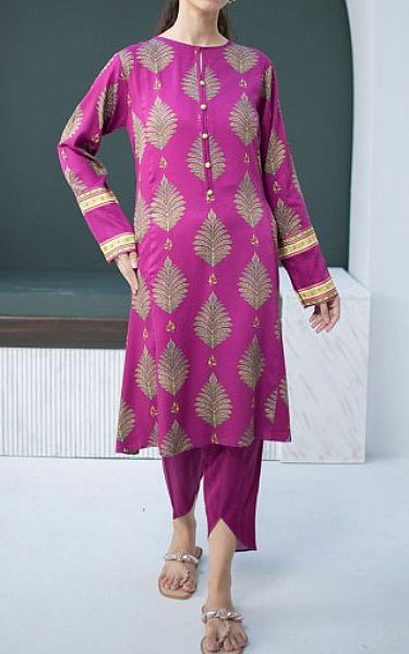 Zellbury Plum Cotail Suit (2 Pcs) | Pakistani Winter Dresses- Image 1