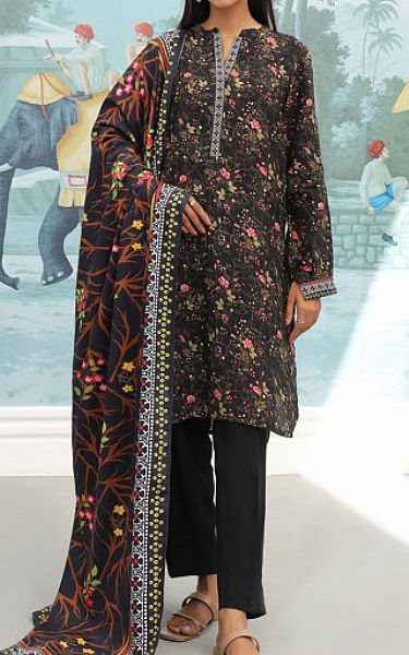 Zellbury Black Viscose Suit | Pakistani Winter Dresses- Image 1