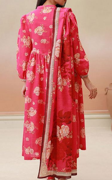 Zellbury Rose Pink Khaddar Suit | Pakistani Winter Dresses- Image 2