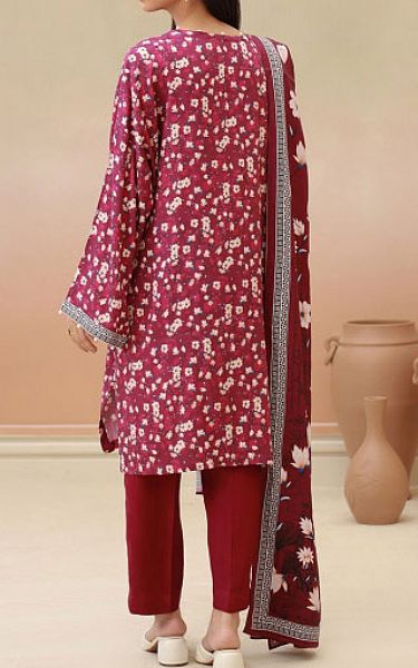 Zellbury Plum Cotail Suit | Pakistani Winter Dresses- Image 2