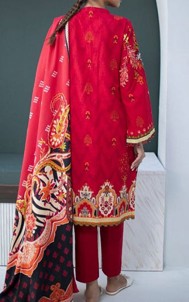 Zellbury Scarlet Khaddar Suit | Pakistani Winter Dresses- Image 2