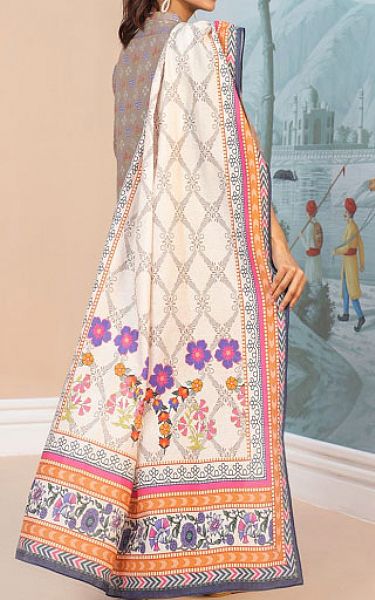 Zellbury Grey Karandi Suit | Pakistani Winter Dresses- Image 2