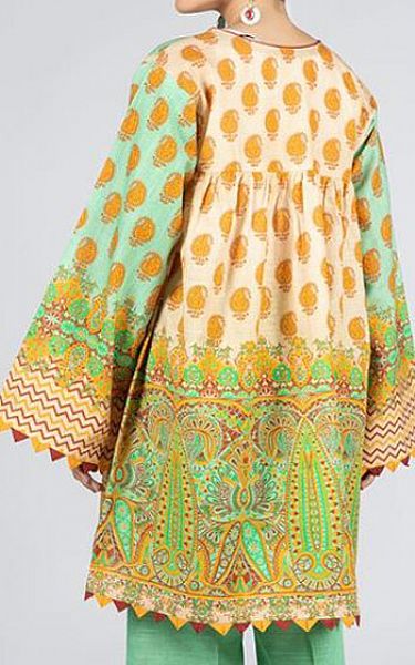 Zellbury Pastel Green Khaddar Kurti | Pakistani Winter Dresses- Image 2