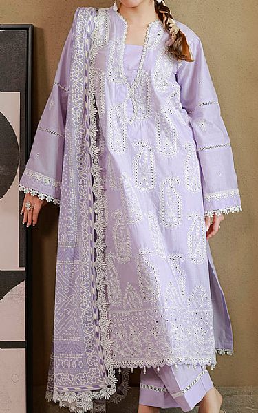 Zellbury Lilac Cotton Suit | Pakistani Lawn Dress in USA- Image 1