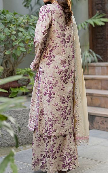 Zellbury Beige Cotton Suit | Pakistani Lawn Dress in USA- Image 2