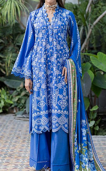 Zellbury Blue Cotton Suit | Pakistani Lawn Dress in USA- Image 1