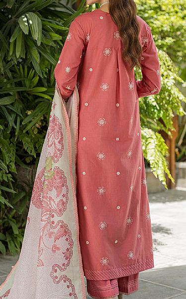 Zellbury Pastel Red Cotton Suit | Pakistani Lawn Dress in USA- Image 2