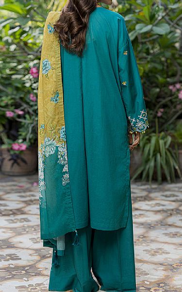 Zellbury Teal Cotton Suit | Pakistani Lawn Dress in USA- Image 2