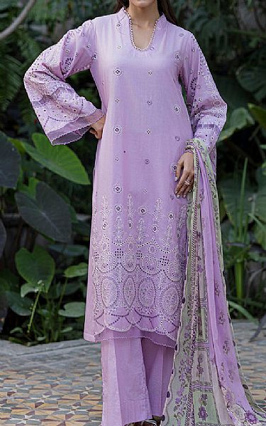 Zellbury Lilac Cotton Suit | Pakistani Lawn Dress in USA- Image 1