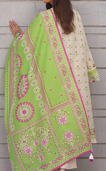 Zellbury Ivory Cambric Suit (2 pcs) | Pakistani Lawn Dress in USA- Image 2