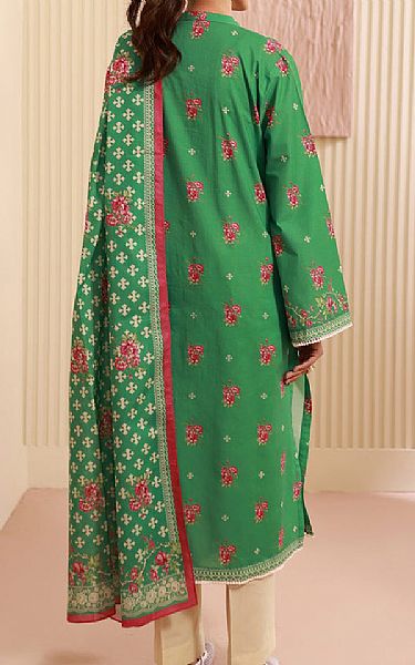 Zellbury Green Cambric Suit (2 pcs) | Pakistani Lawn Dress in USA- Image 2