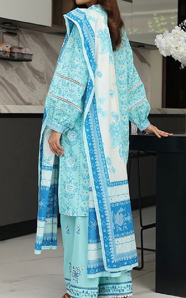 Zellbury Aqua Cambric Suit | Pakistani Lawn Dress in USA- Image 2