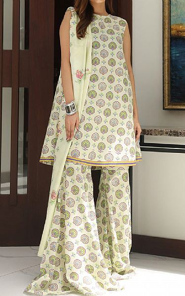 Zellbury Off White Cambric Suit | Pakistani Lawn Dress in USA- Image 1