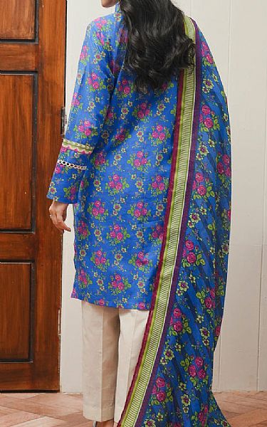Zellbury Cornflower Blue Cambric Suit (2 pcs) | Pakistani Lawn Dress in USA- Image 2
