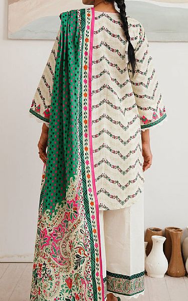 Zellbury Off White Cambric Suit (2 pcs) | Pakistani Lawn Dress in USA- Image 2