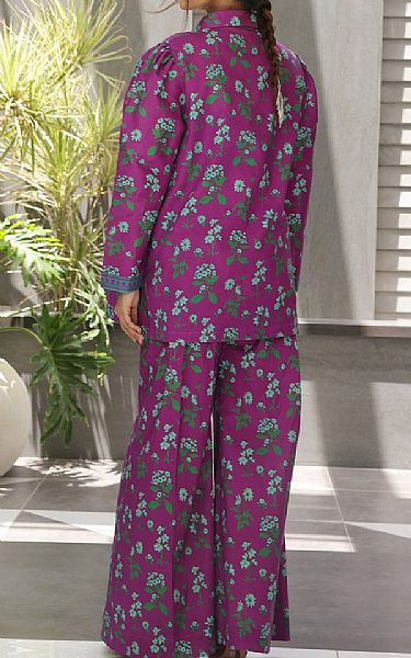 Zellbury Warm Purple Cambric Suit (2 pcs) | Pakistani Lawn Dress in USA- Image 2