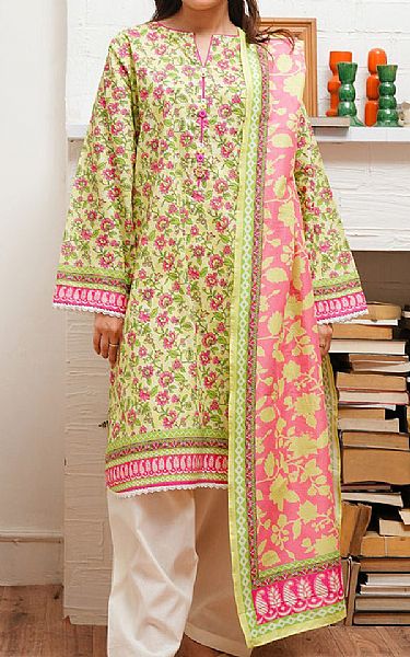 Zellbury Green Mist Cambric Suit (2 pcs) | Pakistani Lawn Dress in USA- Image 1