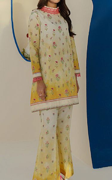Zellbury Off White Cambric Suit (2 pcs) | Pakistani Lawn Dress in USA- Image 1