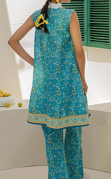 Zellbury Sea Green Cambric Suit (2 pcs) | Pakistani Lawn Dress in USA- Image 2
