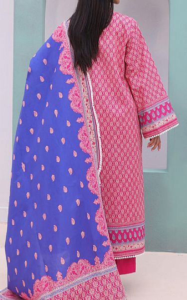 Zellbury Moody Blue/Pink Cambric Suit | Pakistani Lawn Dress in USA- Image 2