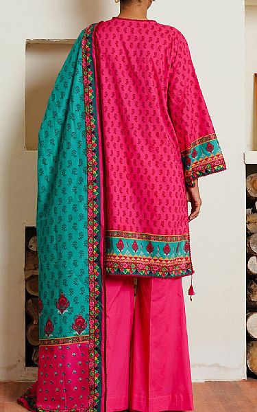 Zellbury Cerise Pink Cambric Suit | Pakistani Lawn Dress in USA- Image 2