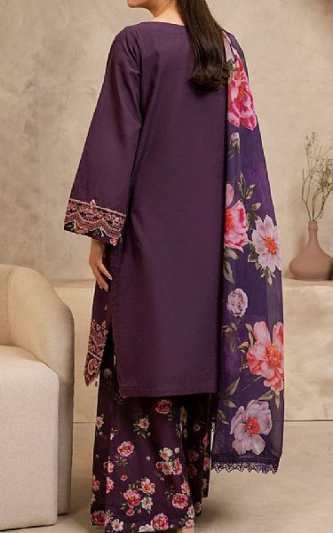 Zellbury Plum Purple Cambric Suit | Pakistani Lawn Dress in USA- Image 2