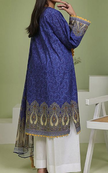 Zellbury Navy Blue Lawn Suit (2 pcs) | Pakistani Lawn Dress in USA- Image 2