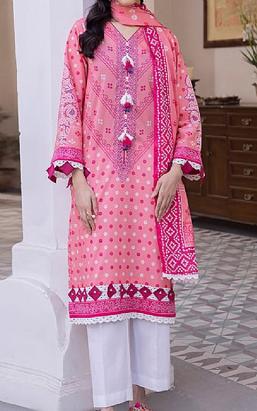 Zellbury Pink Lawn Suit (2 pcs) | Pakistani Lawn Dress in USA- Image 1