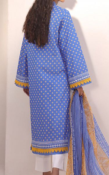 Zellbury Cornflower Blue Lawn Suit (2 pcs) | Pakistani Lawn Dress in USA- Image 2