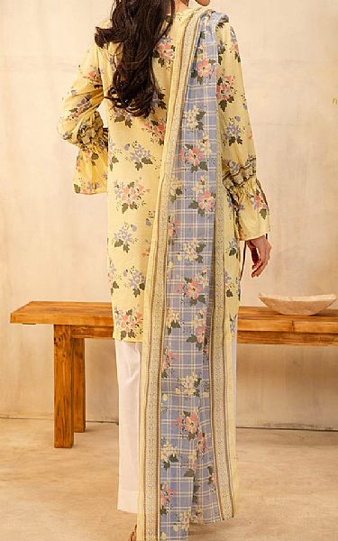 Zellbury Lemon Yellow Lawn Suit (2 pcs) | Pakistani Lawn Dress in USA- Image 2