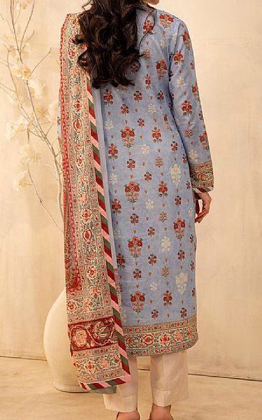 Zellbury Cadet Blue Lawn Suit (2 pcs) | Pakistani Lawn Dress in USA- Image 2