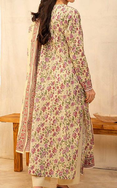 Zellbury Cream Lawn Suit (2 pcs) | Pakistani Lawn Dress in USA- Image 2