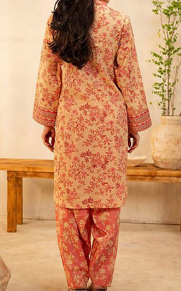 Zellbury Peach/Coral Lawn Suit (2 pcs) | Pakistani Lawn Dress in USA- Image 2