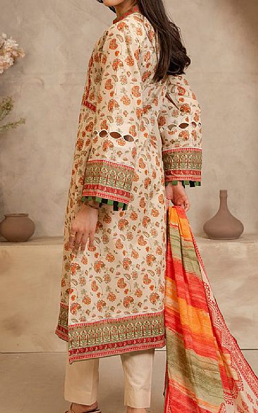 Zellbury Ivory Lawn Suit (2 pcs) | Pakistani Lawn Dress in USA- Image 2