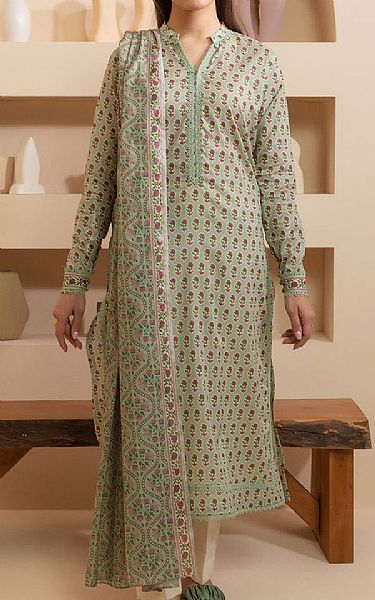 Zellbury Sage Green Lawn Suit (2 pcs) | Pakistani Lawn Dress in USA- Image 1
