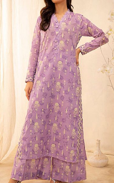 Zellbury Mauve Lawn Suit (2 pcs) | Pakistani Lawn Dress in USA- Image 1