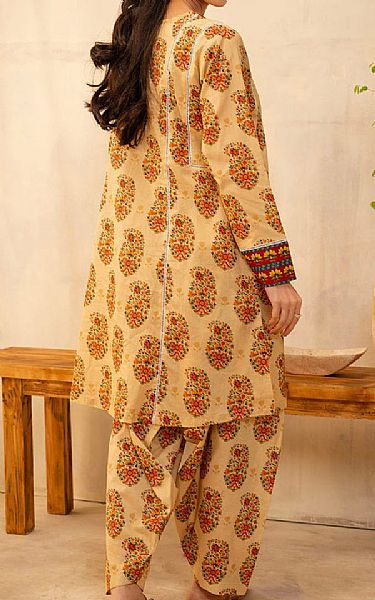 Zellbury Sand Gold Lawn Suit (2 pcs) | Pakistani Lawn Dress in USA- Image 2