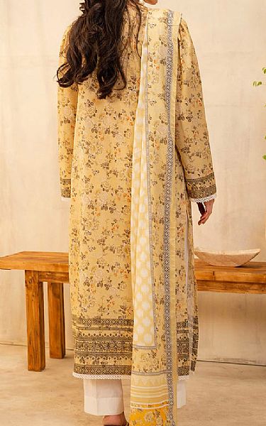 Zellbury Sand Gold Lawn Suit (2 pcs) | Pakistani Lawn Dress in USA- Image 2