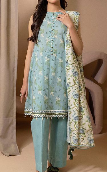 Zellbury Light Blue Lawn Suit (2 pcs) | Pakistani Lawn Dress in USA- Image 1