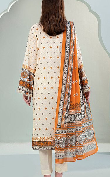 Zellbury Off White Lawn Suit (2 pcs) | Pakistani Lawn Dress in USA- Image 2