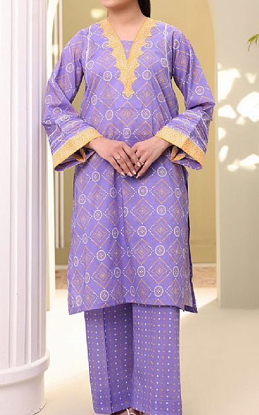 Zellbury Purple Lawn Suit (2 pcs) | Pakistani Lawn Dress in USA- Image 1