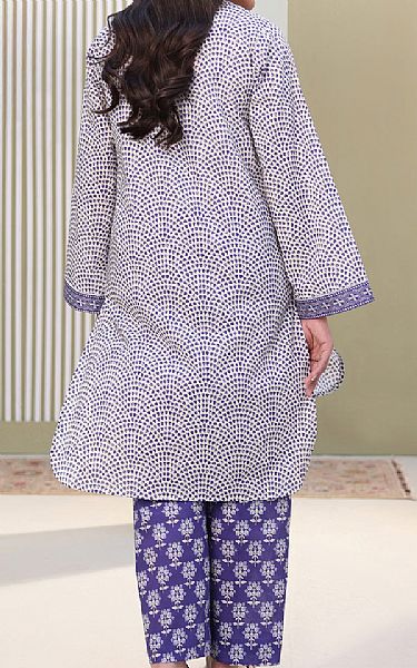 Zellbury Off White/Blueberry Lawn Suit (2 pcs) | Pakistani Lawn Dress in USA- Image 2