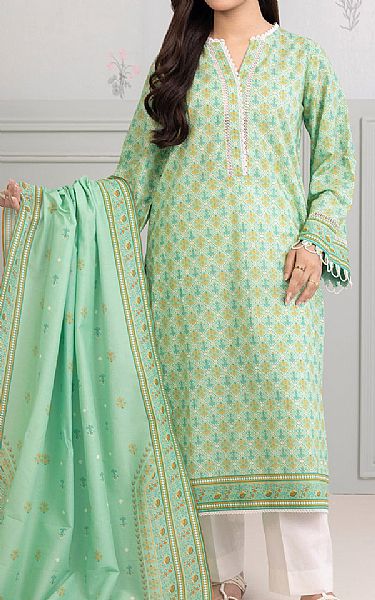 Zellbury Mint Green Lawn Suit (2 pcs) | Pakistani Lawn Dress in USA- Image 1