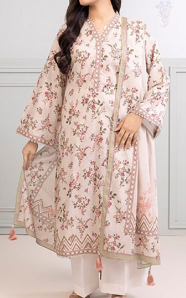 Zellbury Oyster Pink Lawn Suit (2 pcs) | Pakistani Lawn Dress in USA- Image 1