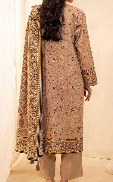 Zellbury Beige Lawn Suit | Pakistani Lawn Dress in USA- Image 2