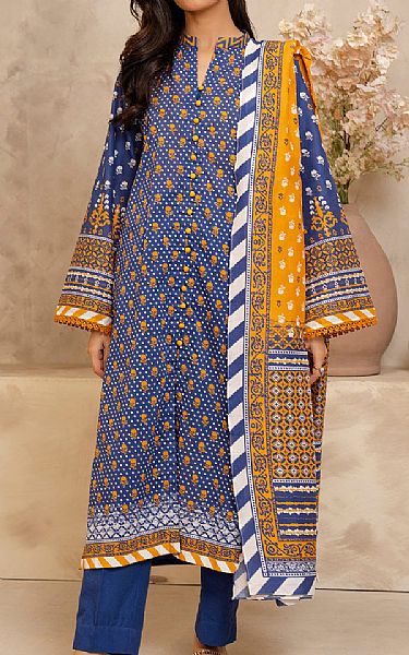 Zellbury Navy Blue Lawn Suit | Pakistani Lawn Dress in USA- Image 1