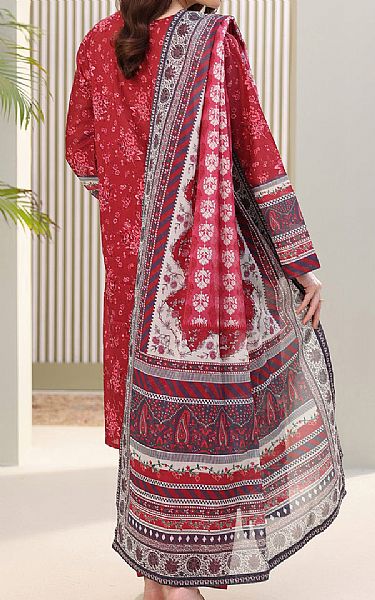 Zellbury Vivid Burgundy Lawn Suit | Pakistani Lawn Dress in USA- Image 2